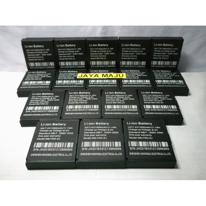 LI-ION BATTERY 7,4V/ 1500 mAh UNTUK MINI PRINTER BLUETOOTH