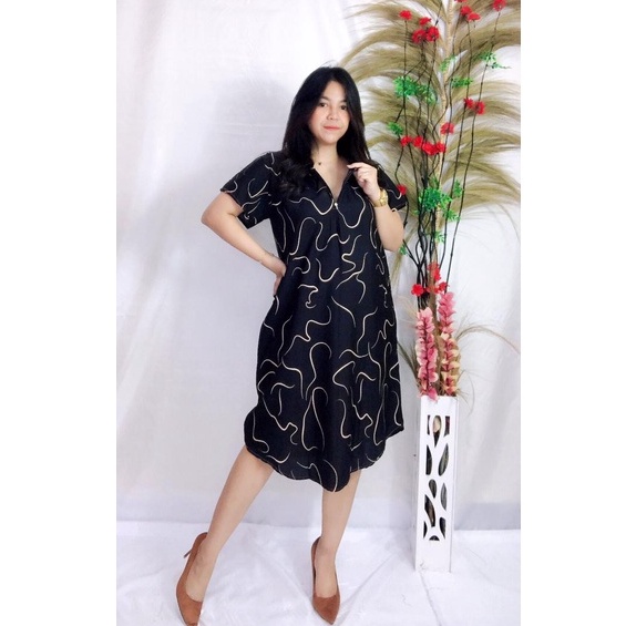 Daster Bali Busui-BSI - AURORA HITAM