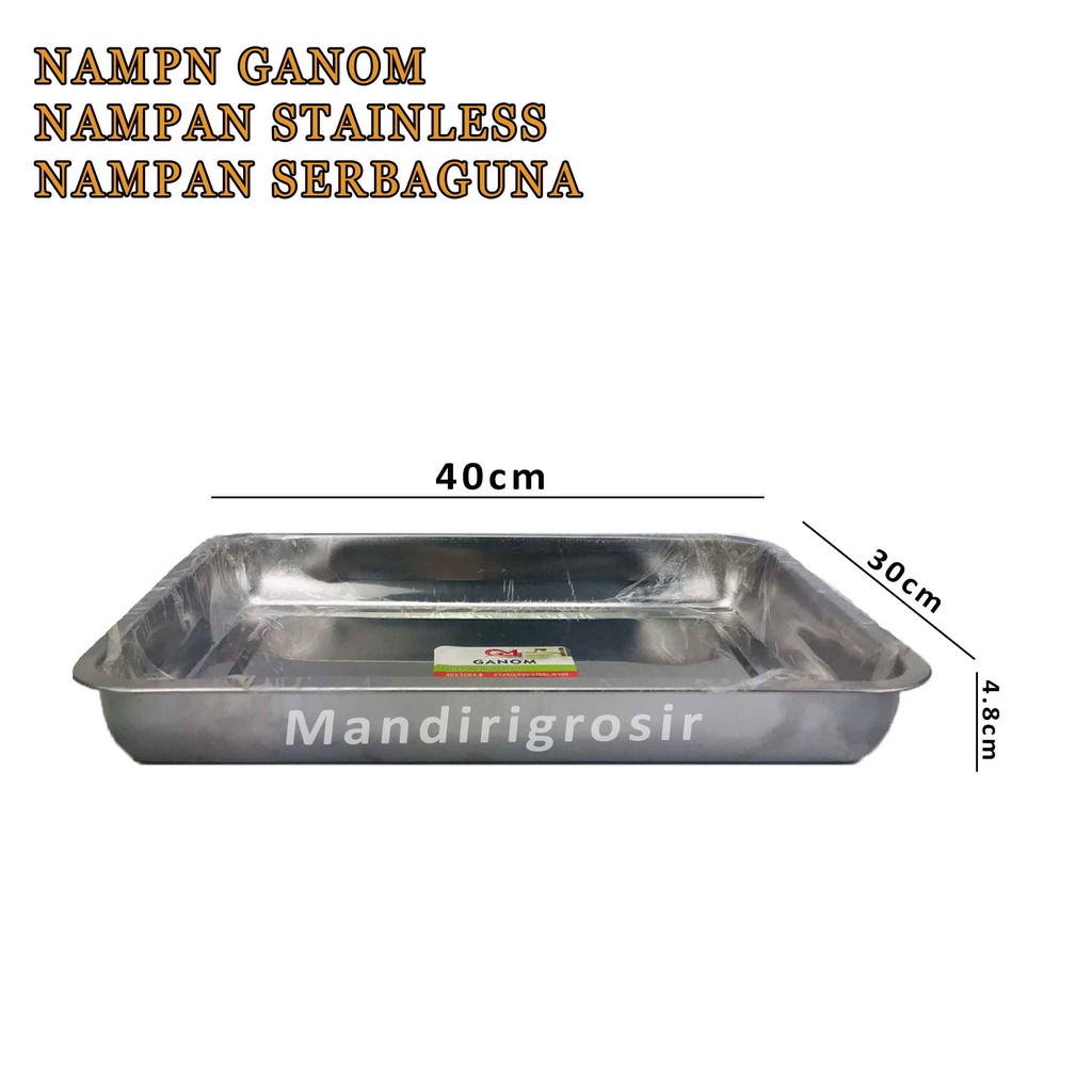 Nampan Stainless Steel * Nampan Ganom * Tempat Penyimpanan Makanan * Serbaguna