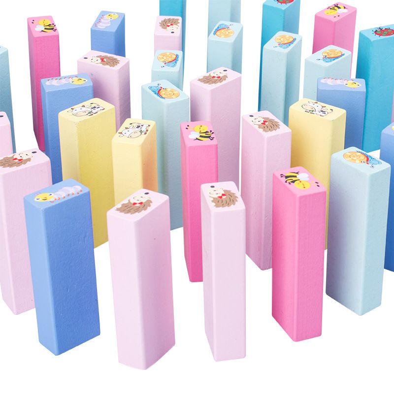 SALE MAINAN EDUKASI ANAK Mainan Kayu Anak-Stack High Blocks 51 pcs SUSUN BLOCKS