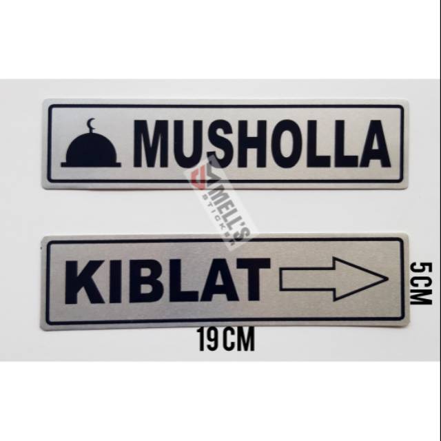 

Stiker sticker LABEL MUSHOLLA KIBLAT stiker sticker warning petunjuk