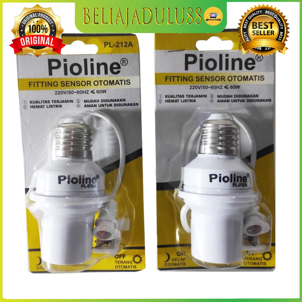 Beliajadulu88 Fiting lampu sensor Pioline  Fitting Lampu Otomatis Sensor Cahaya