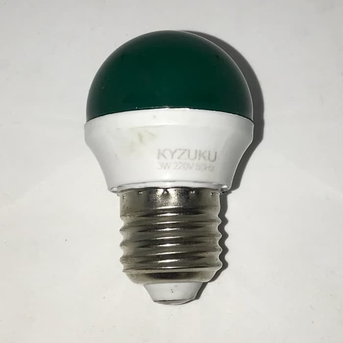 GUYS064 Lampu LED 3 Watt Warna Hijau / Bohlam LED 3 Watt Warna Hijau