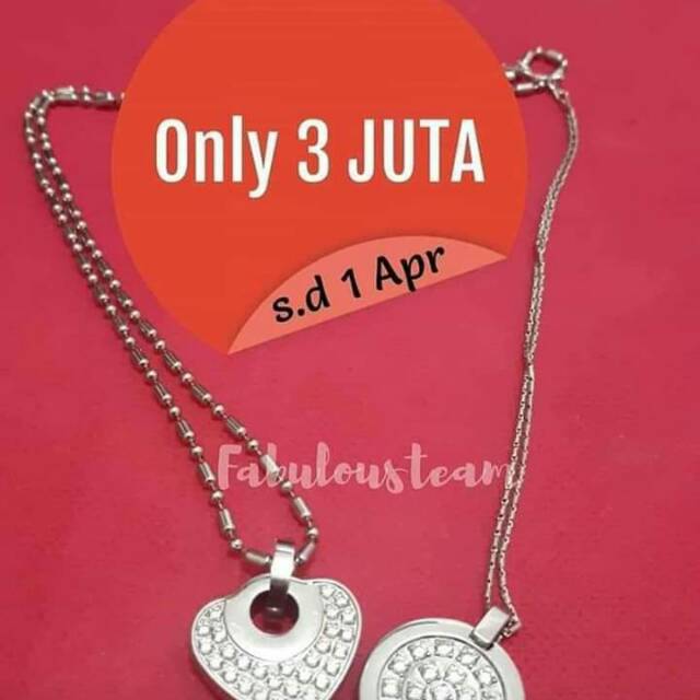 Kalung Lsw hati dan Lsw produk MCI 100% original