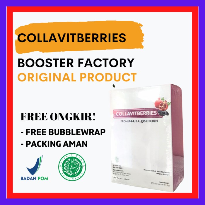 

COLLAVITBERRIES BOOSTER FACTORY MINUMAN KOLAGEN BY UMMUBALQIS (BERKUALITAS)