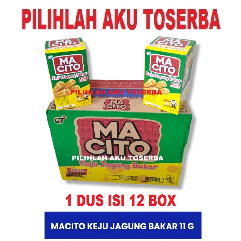 MACITO Keju Jagung Bakar - (HARGA 1 DUS ISI 12 BOX)