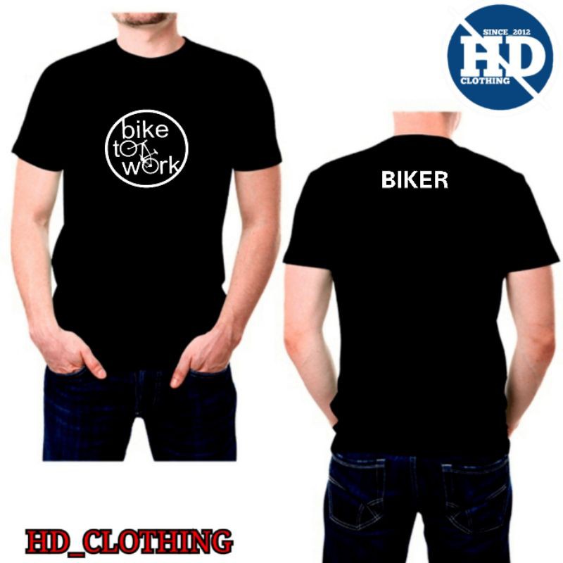 kaos sepeda bike to work anak dan dewasa