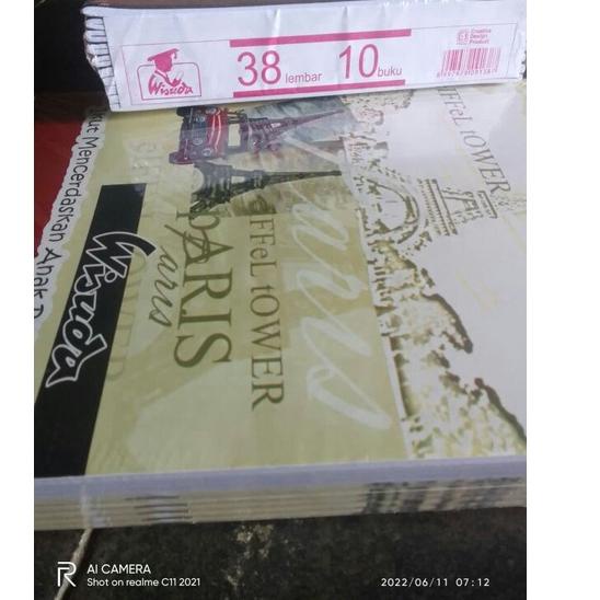 

Harga Murah.. Buku tulis VISION - wisuda 38 lembar 1 pak isi 10 buku
