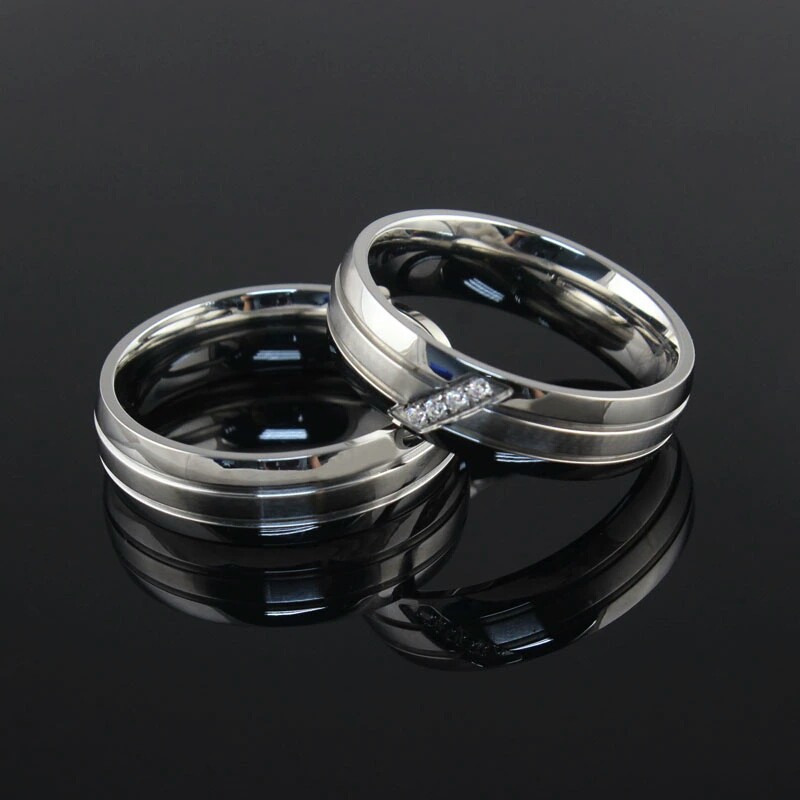 [BEST SELLER] Cincin Couple Titanium / Cincin Couple Ring / Couple Pasangan / Cincin Tunangan C009