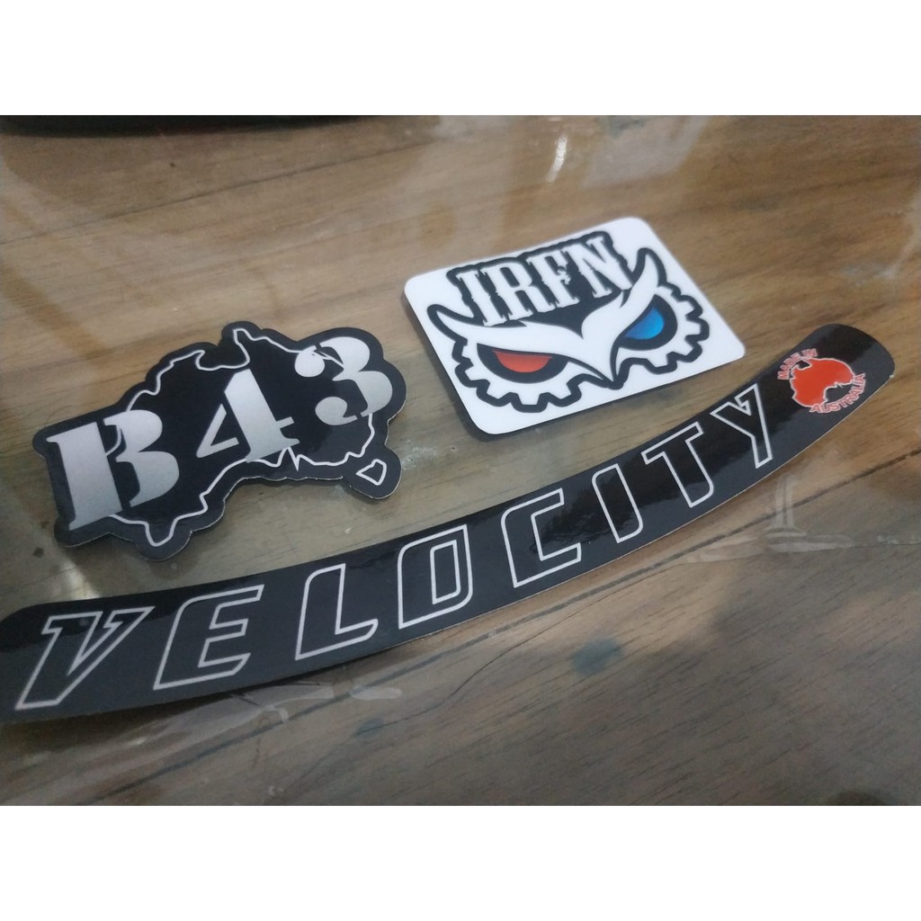 Stiker Decal Rims Velocity b43