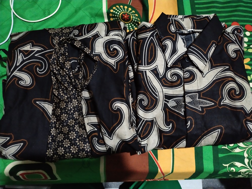 Batik Couple _ Maura Sania Ruffle Batik Couple Ori Ndoro Jowi Dnt Garansi Termurah Al Size L Xl Xxl
