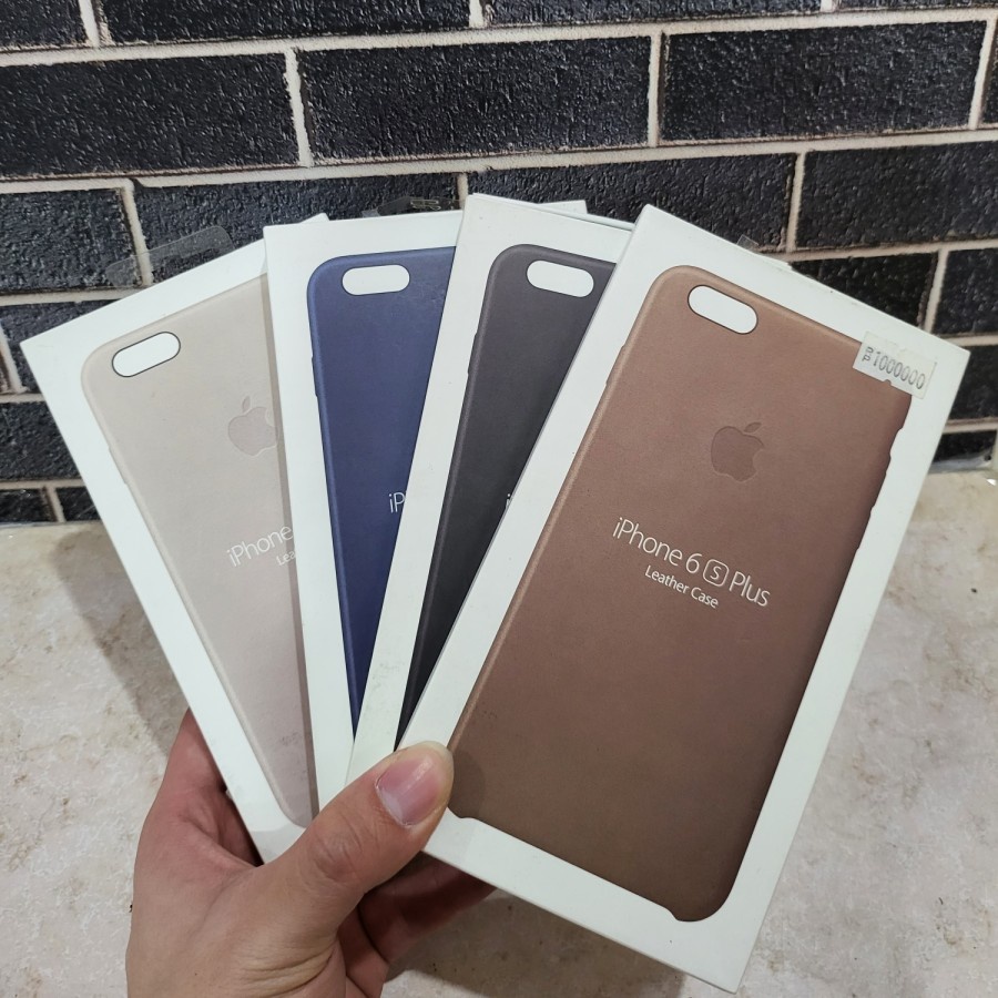 LEATHER CASE IP 6 6S PLUS RESMI INDONESIA ORIGINAL