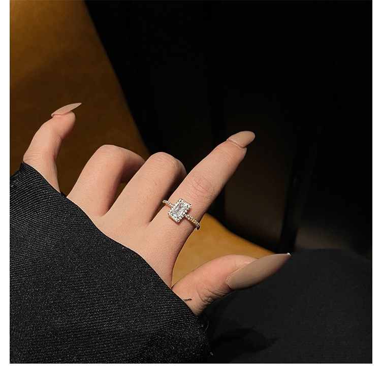 Cincin untuk wanita special interest desain fashion dekorasi khusus cahaya mewah indeks cincin denga