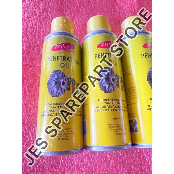 ZONE PENETRATING OIL ANTI KARAT  PELUMAS PERONTOK KARAT 300Ml