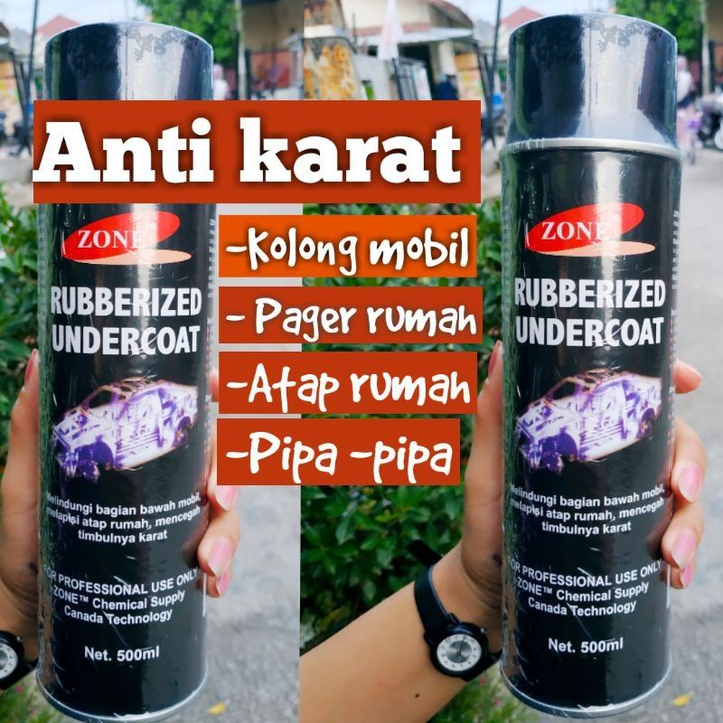 Spray Anti Bocor Atap /Pelapis Anti Karat mobil/Rubberized Undercoat