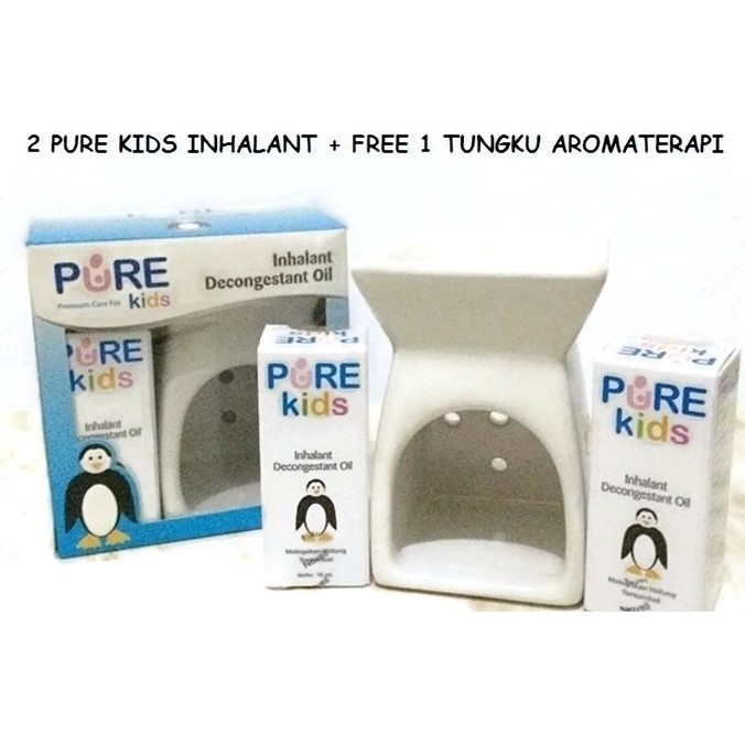 PURE KIDS INHALANT DECONGESTANT OIL PAKET TUNGKU AROMATERAPI ANAK