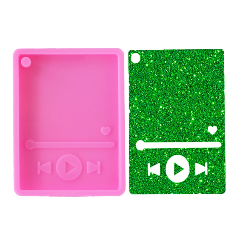 SIY  Music Player Keychain Epoxy Resin Mold DIY Crafts Casting Tools Jewelry Pendant Silicone Mould