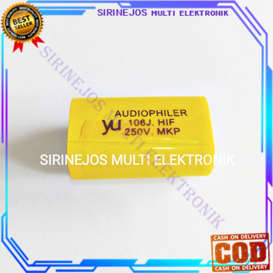 Audiophiler 106 J HIF Kapasitor 10uf 250V Capasitor twiter Tweeter Capacitor