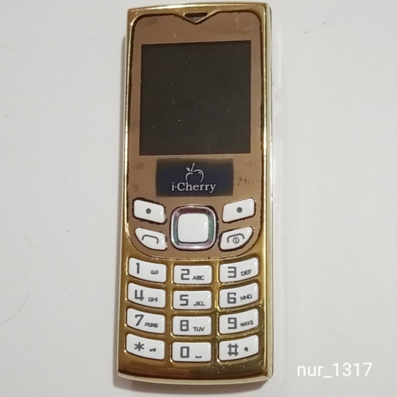 Handphone Korek Api iCherry C225 Miniphone Second Warna Gold