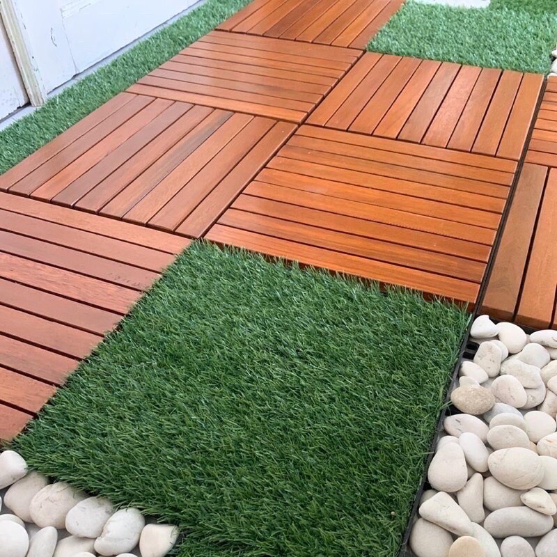 Decking Tile Parkit Ubin Kayu Lantai Jati Bongkar Pasang Finishing