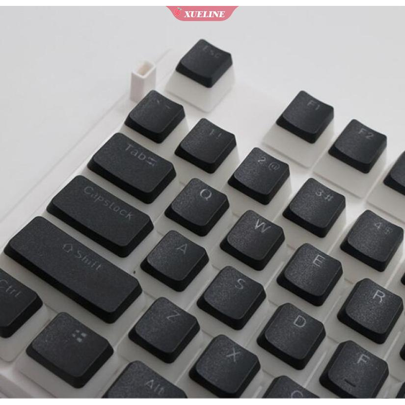 108pcs / Set Skin Pudding Cream Pbt108 Dua Warna Translucent Untuk Keyboard Mekanik