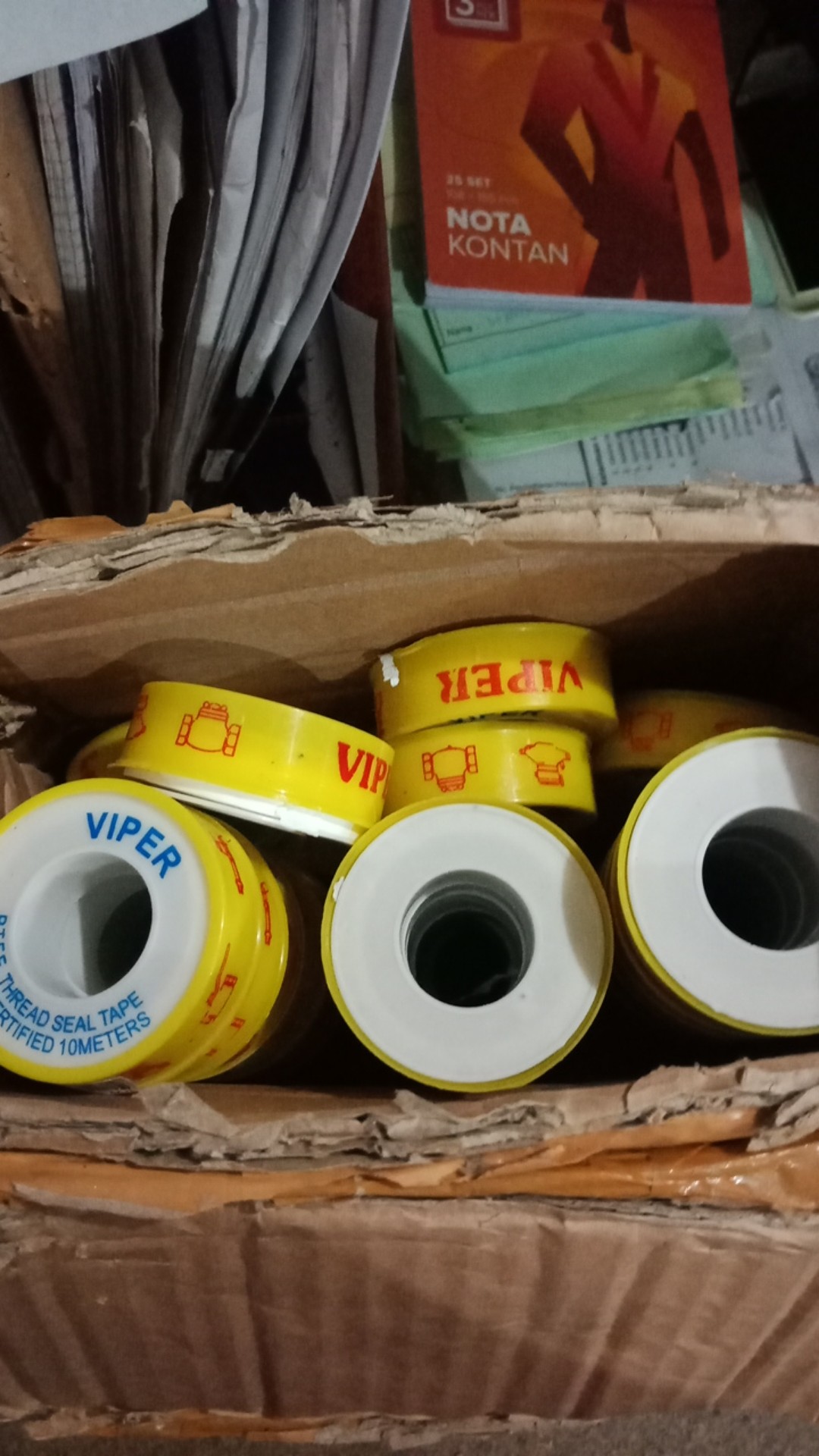 Seal Tape Isi 10 Meter Kig / Ptfe Seal Tape Pipa Kig Onda 1/2 12mm Siltip Seltip Sealtape Kran Air