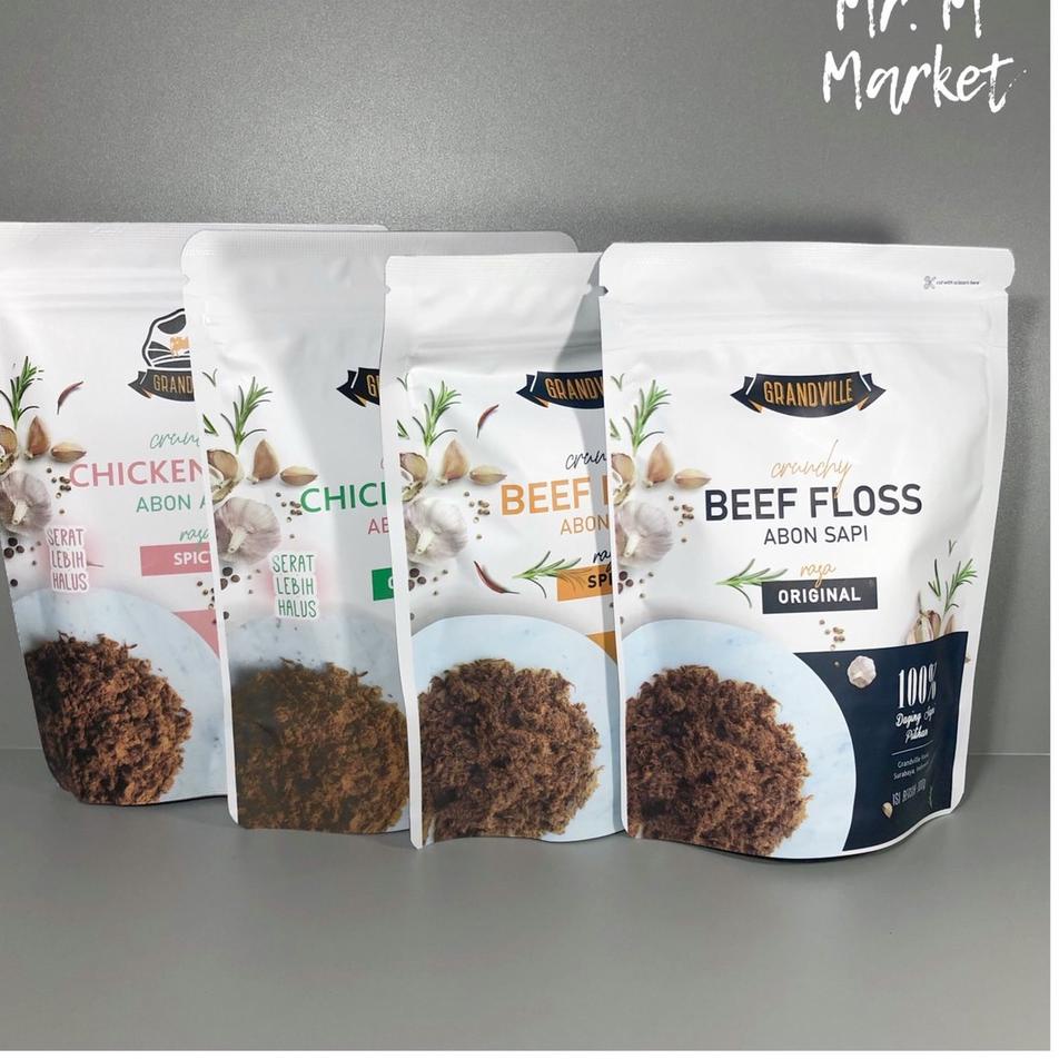 

✨MEN SALE✨ Grandville Abon Sapi Ayam Beef Chicken Floss Crunchy Original Spicy NO MSG !