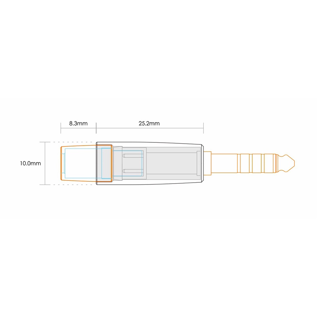 DDHIFI BM4P Headphone Cable Replacement Adapters Set BM25 BM35 BM44 Plugs with Aluminum Alloy Shell