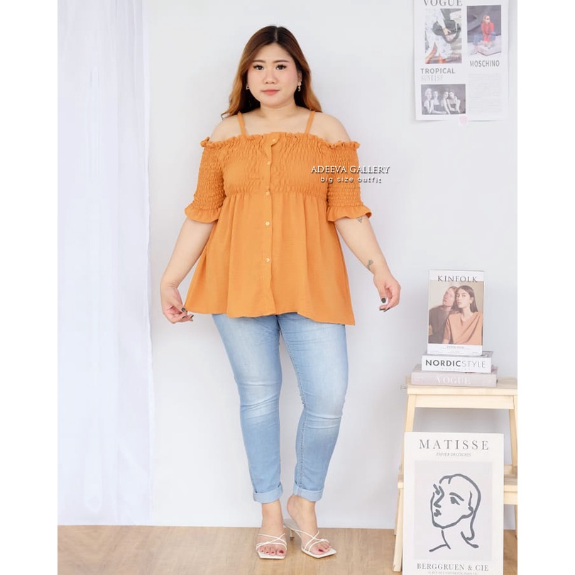 ADEEVA Casandra Blouse Jumbo Atasan Wanita Jumbo