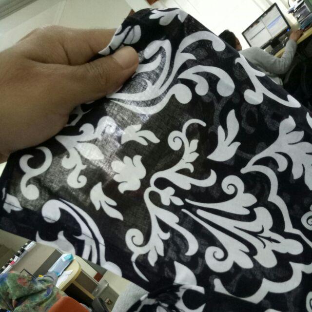 Brotherholic Baju Cowok Batik Songket Lengan Pendek Slimfit / Kemeja Batik Pria Pendek Hitam Slim