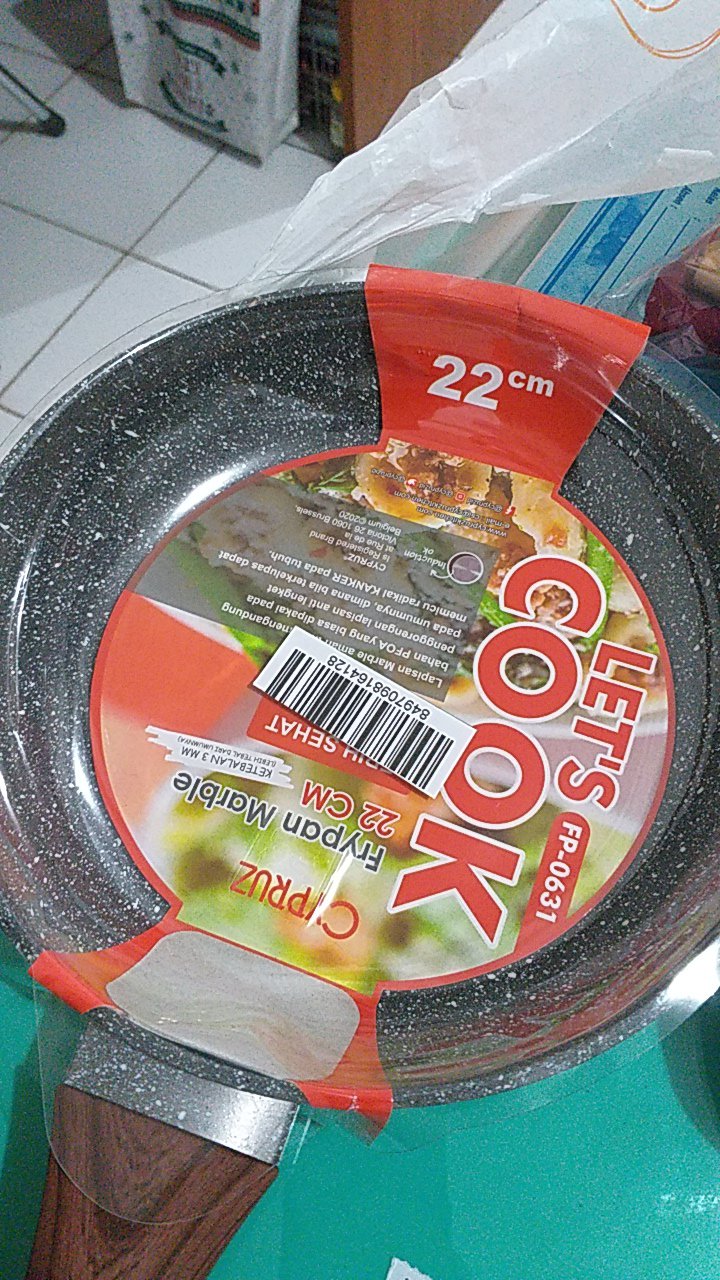 Cypruz Fry Pan Induksi Marble Series 22cm Fp-0631