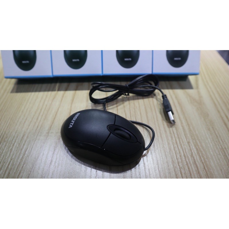 ORIGINAL MOUSE TERMURAH MOUSE KABEL NISUTA MOS-015U Mouse Wired AWET