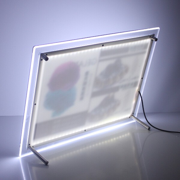 crystal frame led ukuran A3 40X30 CM