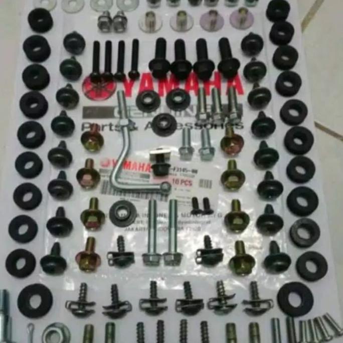 Baut Mur Pengencang Baut Full Body Ring Karet Mur F1Zr Yamaha F1Zr