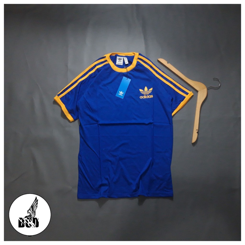 T-SHIRT ADIDAS (BLUE STRIP YELLOW)