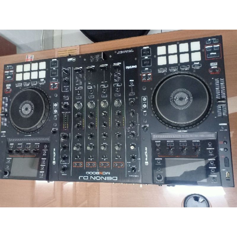 Alat Dj Denon MCX 8000 Fullset Dus Plus Tas, Kabel Controller DJ Denon DDJ MCX8000 Like XDJ & CDJ