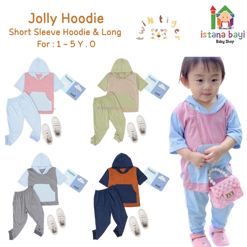 Twin Tiger Jolly Hoodie Set 1-5 Tahun - Pakaian Anak/Setelan anak unisex