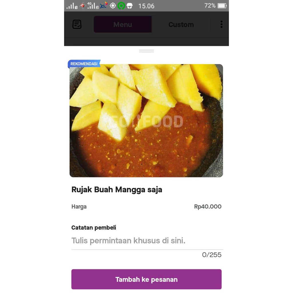 

Rujak Buah Mangga