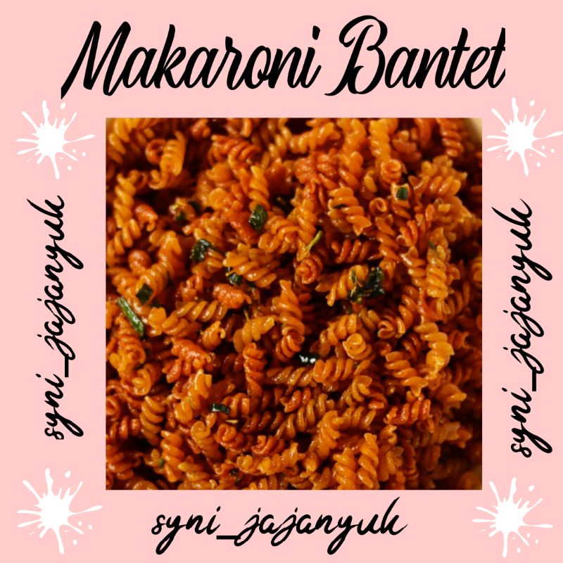 

Makaroni Bantet , makaroni pedas , makaroni crispy , Makaroni spiral , Camilan Pedas , Camilan gurih , camilan krispy , Camilan Lezat , seblak , krupuk