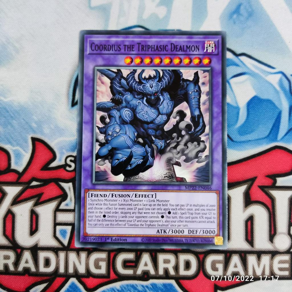 Yugi-oh! Coordius The Triphasic Dealmon Mp22-en046 Comun Inglés