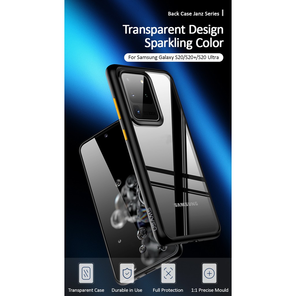 USAMS Hard Case + Soft Bumper Janz Series Cover Samsung Galaxy S20plus