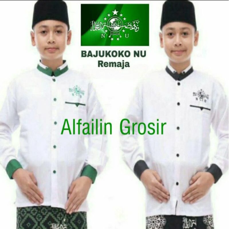 Baju Koko Nu anak remaja/Kemeja NU anak remaja//BAJU KOKO ANAK LAKI LAKI/Baju Koko pria