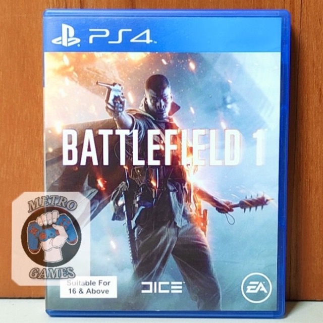 Kaset Battlefield 1 PS4 Battle Field 1 Playstation PS 4 5 Battlefields CD BD Game Games Ps4 Ps5 V 2 3 4 BF Region 3 Asia Reg