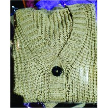 Cardigan Rajut Motif DHIYA | type 3 Get | Rajut TEBAL Premium | Pakaian Rajut Atasan Wanita-Cream