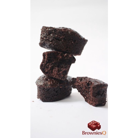 

BROWNIESQ - Brownies Panggang Kering Coklat Fudgy Mini Oval Murah Kue Enak Premium