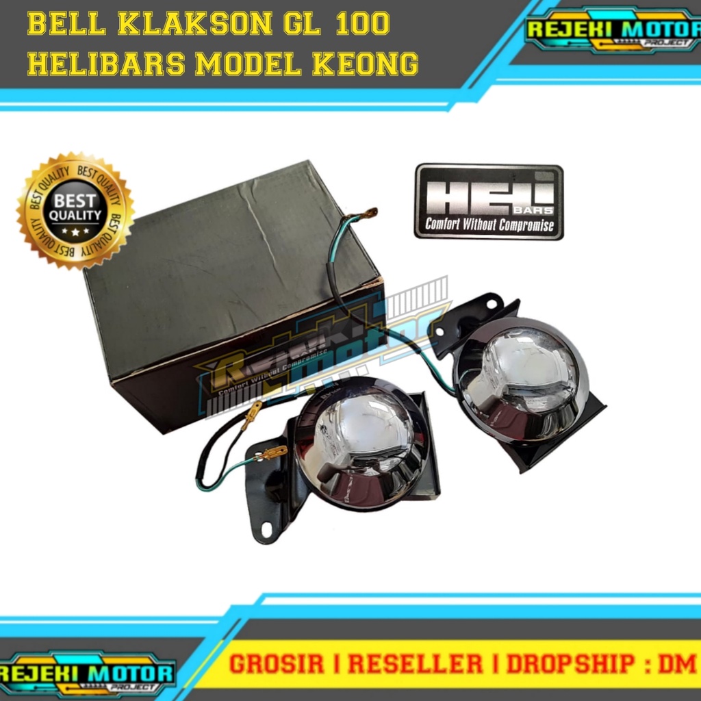 BEL KLAKSON BELL GL 100 MODEL KEONG HELIBARS ORIGINAL
