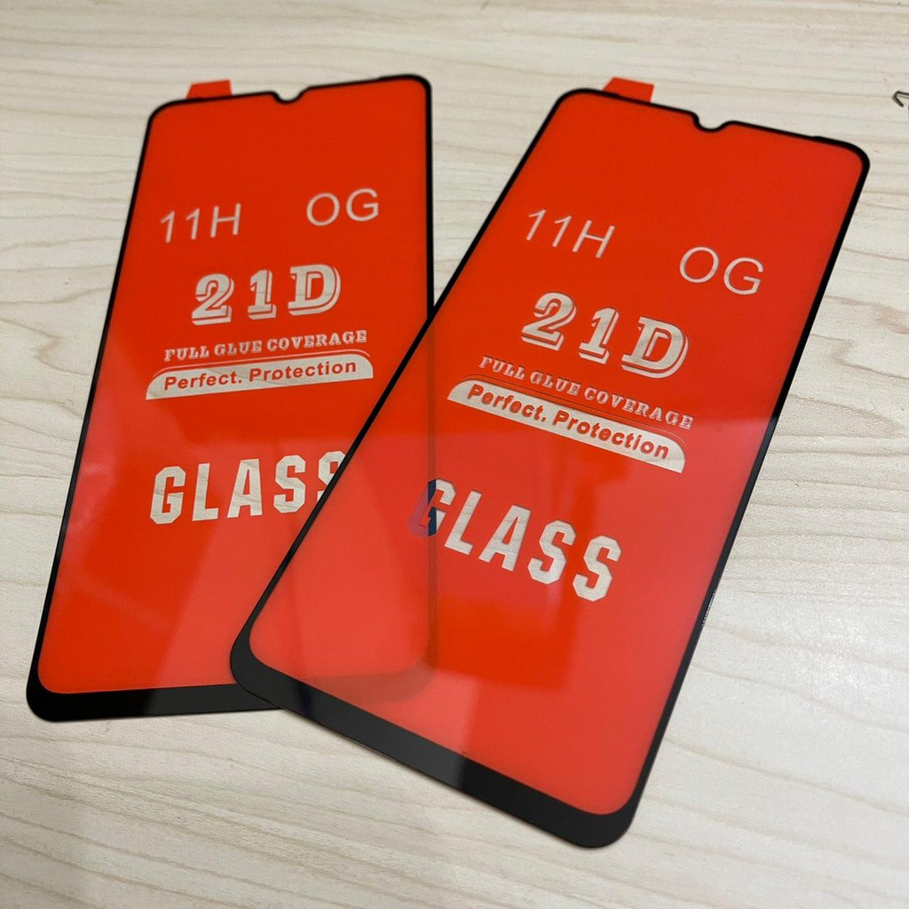 TEMPERED GLASS KACA ANTI GORES FULL 5D/ 21D IPHONE SAMSUNG OPPO VIVO XIAOMI REALME STOK TYPE LENGKAP