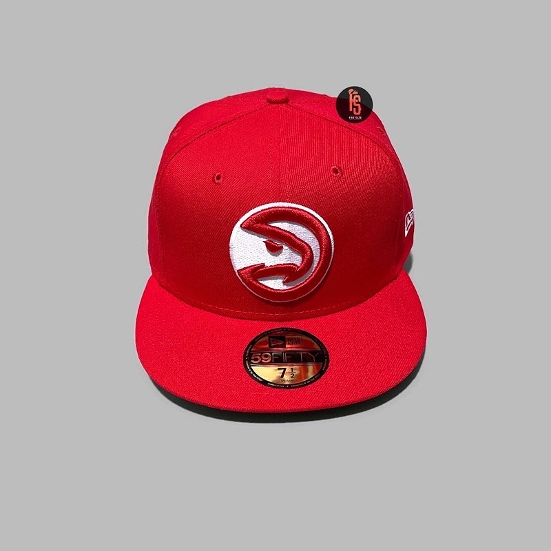 TOPI NEW ERA ORIGINAL 5950 ATLANTA HAWKS RED