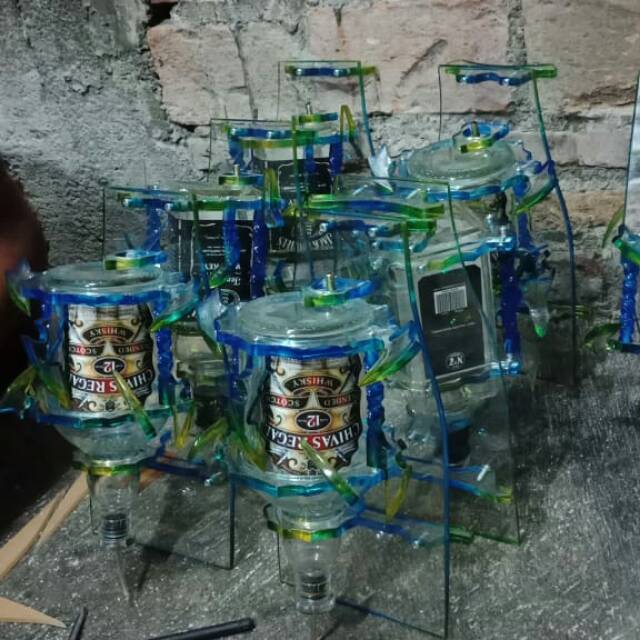 Botol Oli Samping Rx King Jack Daniels Kotak Variasi Akrilik Tebal Halus