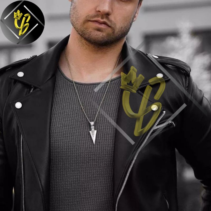 Kalung Pria Titanium Keren Asli Anti Karat Liontin Bandul Cowok Cewek Wanita Silver Perak Emas Putih